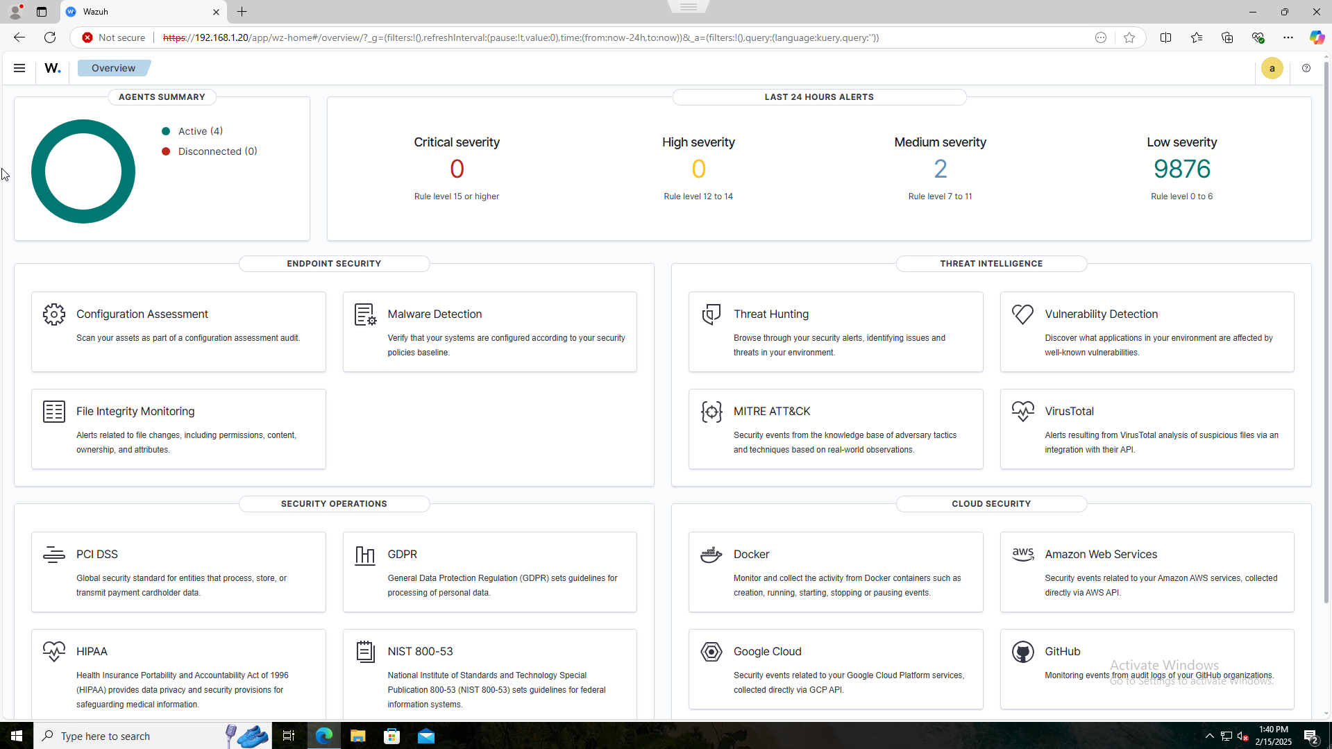 Wazuh Dashboard