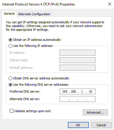 Windows 10 DNS Img